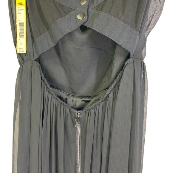 ALICE + OLIVIA NWT Strapless Sheer Overlay Maxi Cut Out Back Formal Dress - Picture 8 of 16